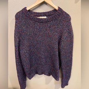 Purple speckled madewell sweater